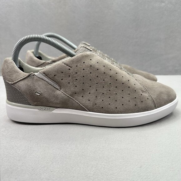 Kizik Miami Womens Size 8.5 (W) WIDE Shoes Gray Suede Hands Free Slip-On Sneaker - Picture 1 of 8